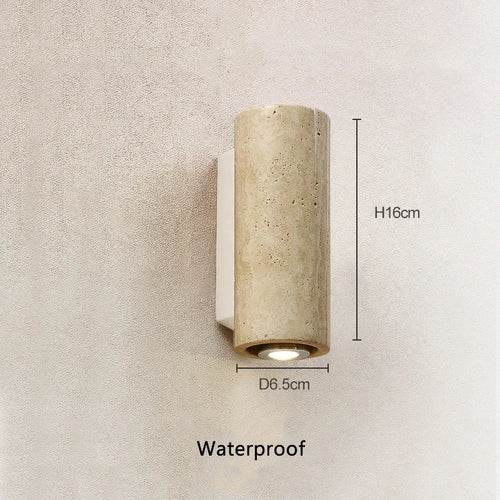 Wabi sabi marble LED wall light for interior decoration - vue 10 sur 10