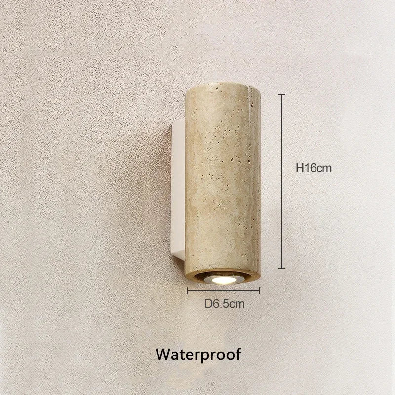 Wabi sabi marble LED wall light for interior decoration - vue 9 sur 10