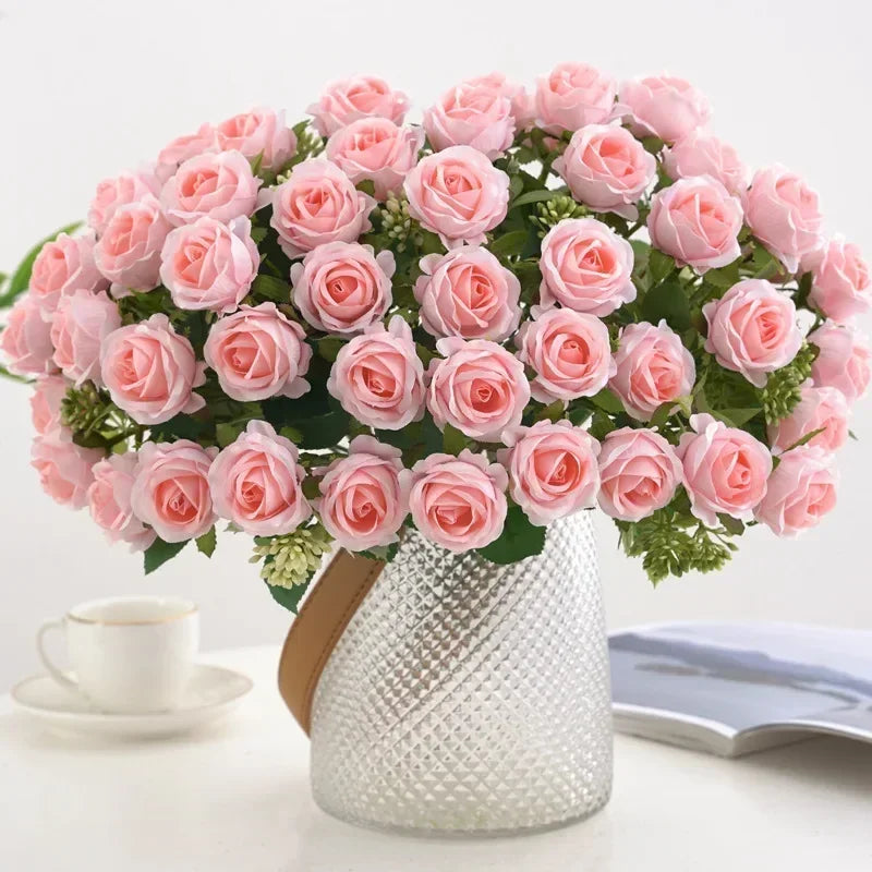 Artificial rose bouquet for weddings and decoration - vue 5 sur 12