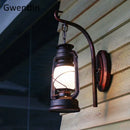 Vintage kerosene-style outdoor country wall light