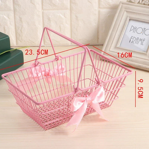 mini iron basket for storing jewelry and cosmetics - vue 7 sur 6