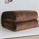Soft warm fleece flannel throw for bed and sofa