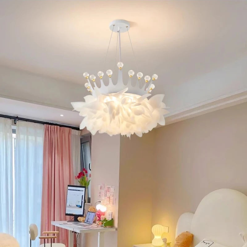 Romantic crystal chandelier for modern decor