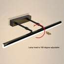Retractable mirror front wall lamp for bathroom