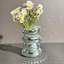 spiral vase disco ball modern decoration for flowers