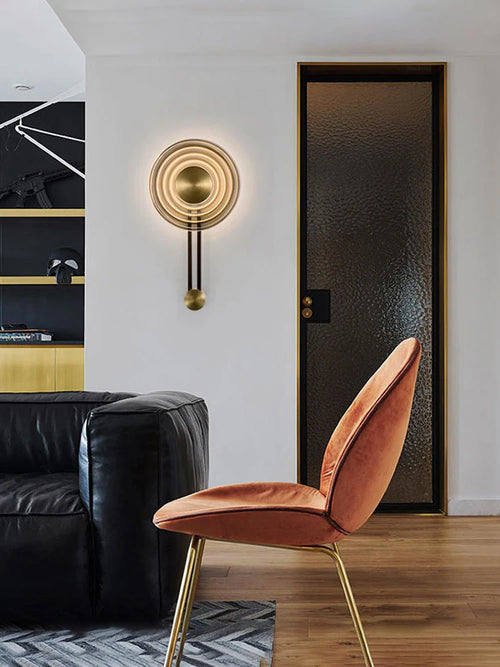 Minimalist designer glass wall light for interiors