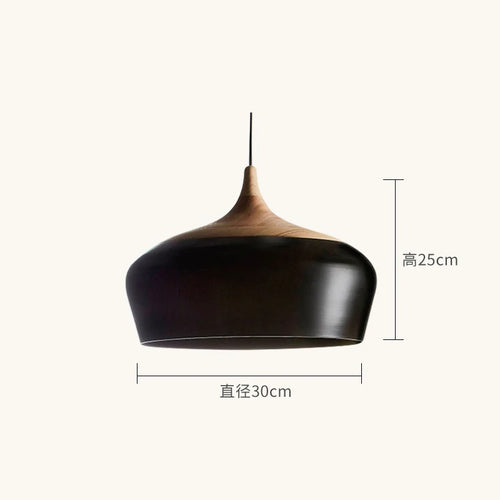 lustre en bois design nordique pour éclairage moderne - vue 10 sur 10