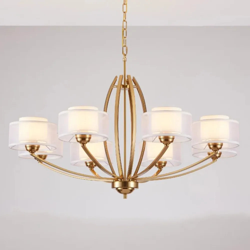 Modern nordic luxury LED ceiling light for home decor - vue 5 sur 8
