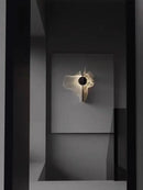 Chrome stainless steel LED wall light with science fiction style