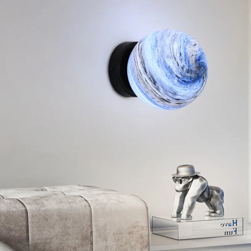 Modern minimalist planet ball ceiling light for European interiors - vue 5 sur 9