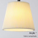 Pleated fabric chandelier for modern interior decor