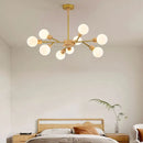 Nordic wood LED chandelier for modern interior decor