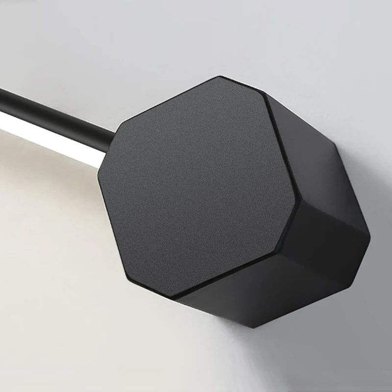 modern aluminum led vanity light for mirror and makeup - vue 5 sur 9
