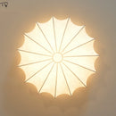 Japanese Korean warm classic zen art silk LED ceiling light