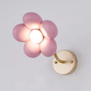 Pink petal wall light for princess bedroom