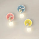 Romantic animal decorative wall light for children
