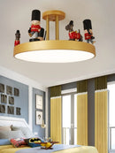 Creative ceiling light british american soldier eye protection minimalist
