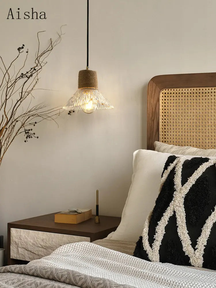 Nordic Japanese three-head creative design indoor pendant light - vue 4 sur 13