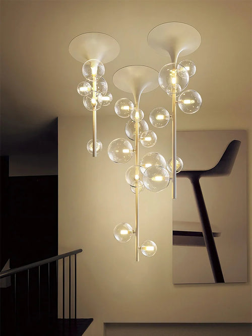 Modern creative LED chandelier for elegant interiors - vue 2 sur 12