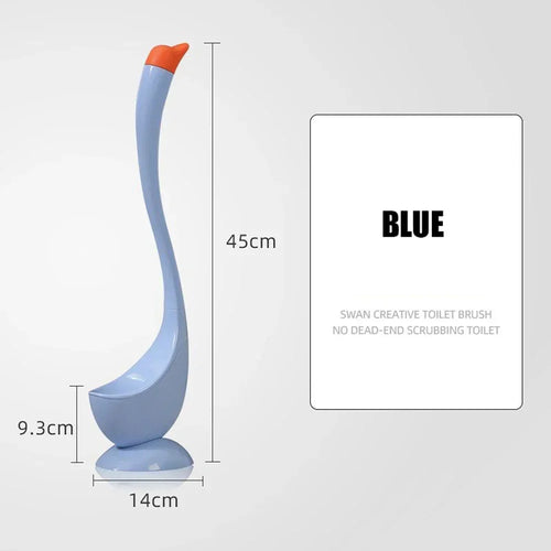 Vertical toilet brush for easy bathroom cleaning