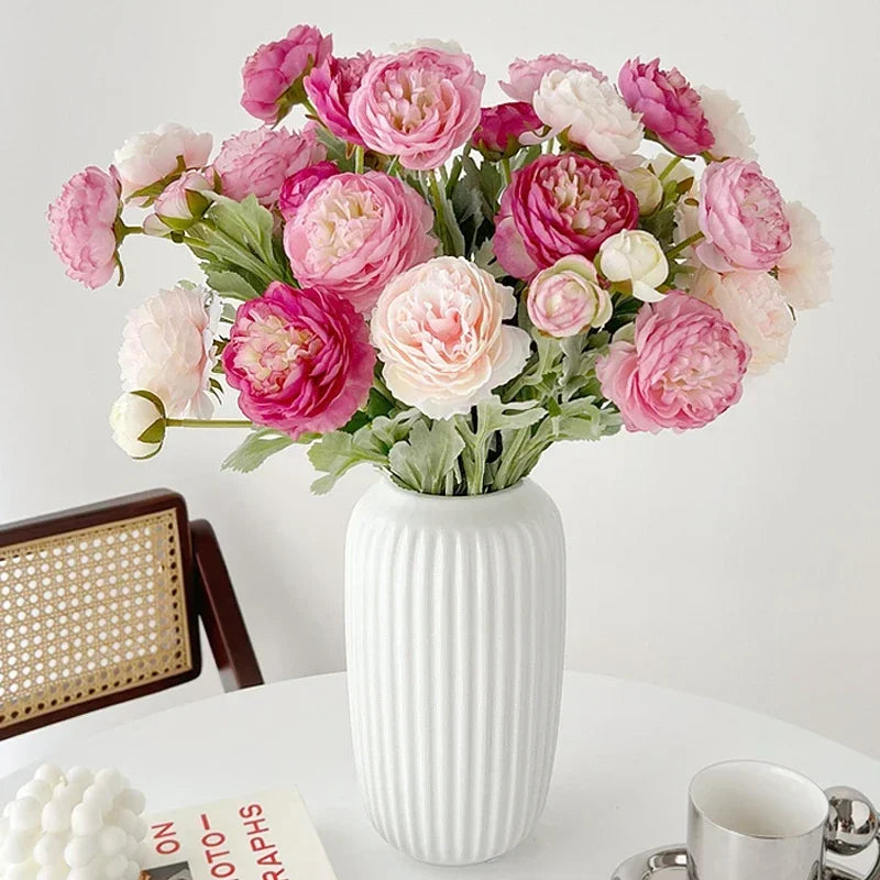 Artificial peony bouquet for wedding and party decoration