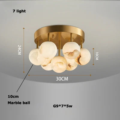 Chinese marble Pingpong collection classic design ceiling light