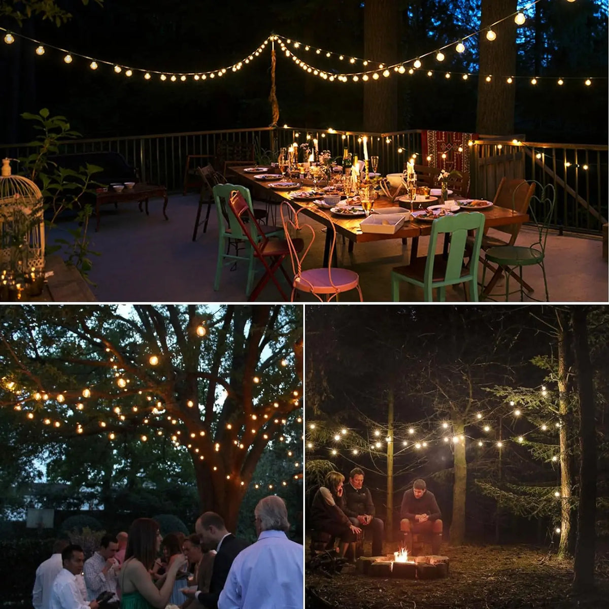 Shatterproof connectable light garland for outdoor decoration - vue 3 sur 10