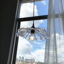 Modern Nordic brass and glass chandelier with elegant design for restaurants