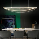 Modern designer iron and acrylic pendant light for a luxury atmosphere