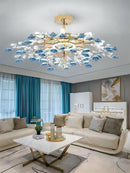 Modern ceramic and crystal ceiling light for elegant interiors