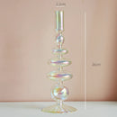 Nordic glass candle holder for weddings and flowers