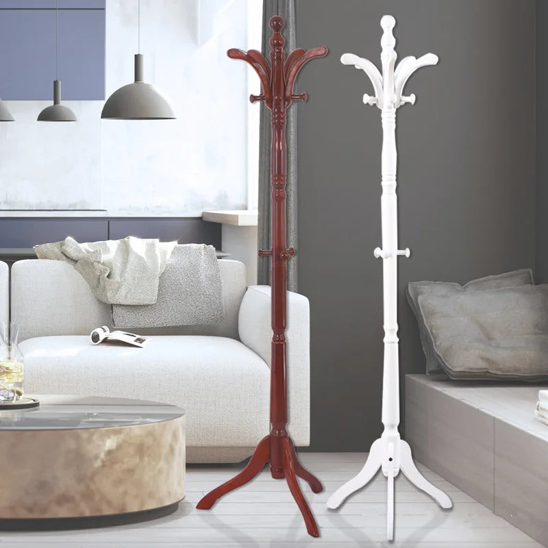 solid wood clothes rack for hotel and home practical storage