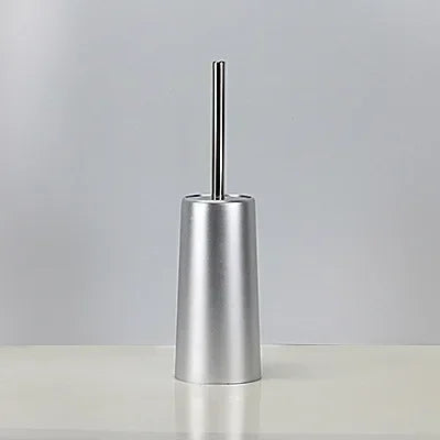 Luxury toilet brush with gold holder for bathroom - vue 8 sur 10