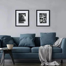 Versatile photo frames in different sizes, suitable for wall or table display, modern design, suitable for home (Black)
