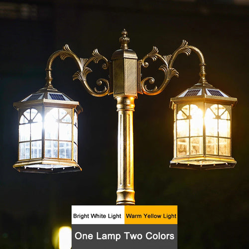 European style solar floor lamp - vue 5 sur 10