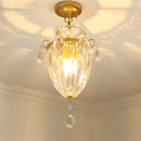 Modern gold crystal chandelier for bright interiors