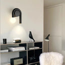 Minimalist u-shaped wall bedside lamp with anti-blue light