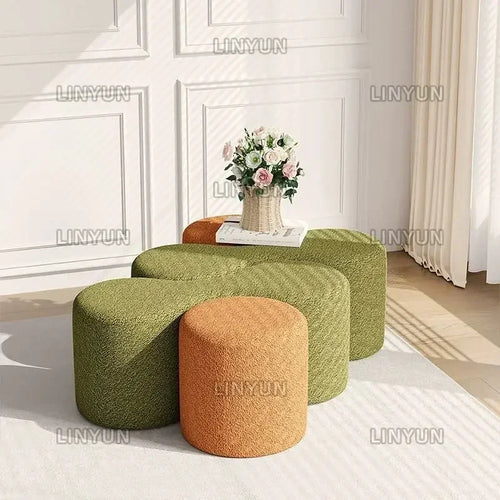 combined fabric sofa for office and leisure area - vue 3 sur 17