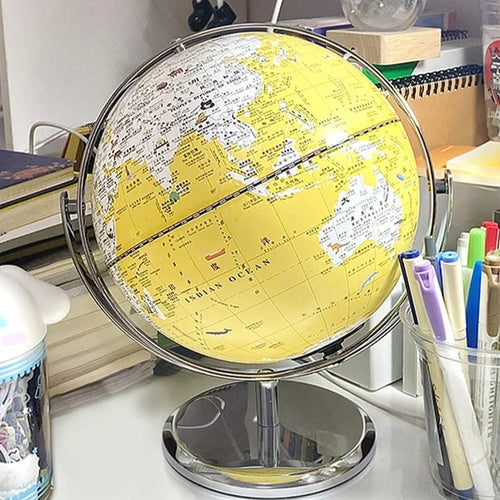 educational light globe world map decoration geography - vue 2 sur 19