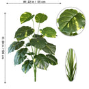 Artificial monstera plant with realistic leaves for indoor decoration