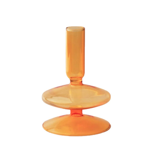 Glass taper candle holders for wedding table decoration - vue 21 sur 32
