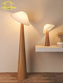 Japanese wabi-sabi zen art solid wood floor lamp