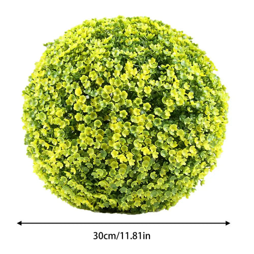 Artificial grass topiary balls for outdoor decoration - vue 12 sur 14