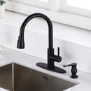 matte black brushed nickel kitchen soap dispenser