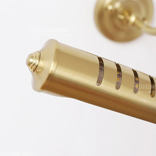 Decorative brass wall light in minimalist Japanese retro style - vue 7 sur 8