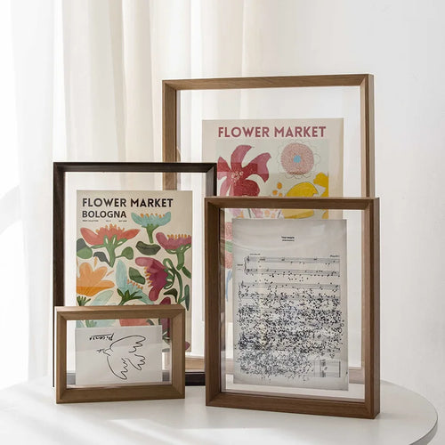 Double-Sided Clear Acrylic Photo Frame For Photos, Certificates And Specimen Displays Tabletop And Wall Mounted - vue 2 sur 9