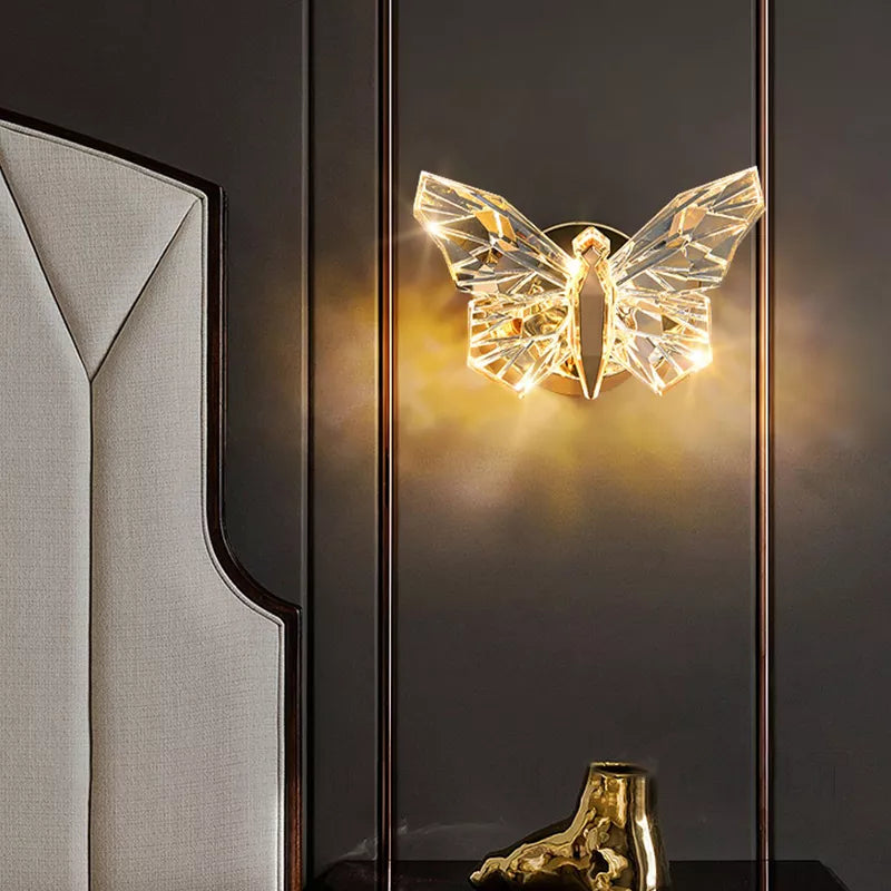 Nordic butterfly LED wall light