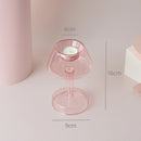 Conical glass candle holder for wedding tables and Nordic decoration