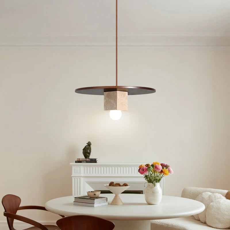 Solid wood chandelier for bar and restaurant decor - vue 3 sur 7