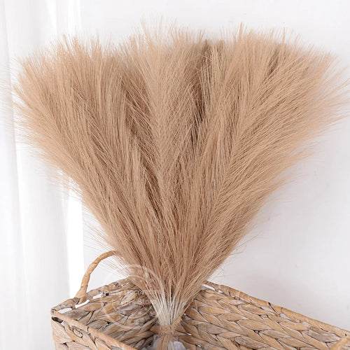 Set of artificial pampas grass bouquets for indoor decoration - vue 11 sur 15